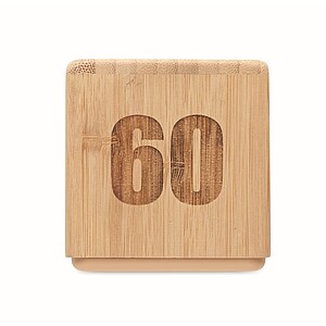 Bamboo twist snooze timer, wood