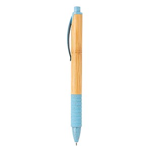 Bamboo & wheatstraw pen,blue
