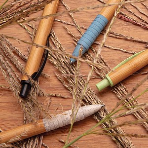 Bamboo & wheatstraw pen,white