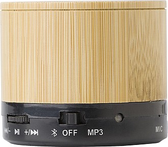Bamboo wireless speaker