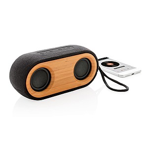 Bamboo X double speaker, black