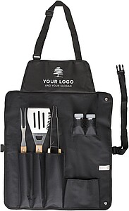 Barbecue set, 6pc Black
