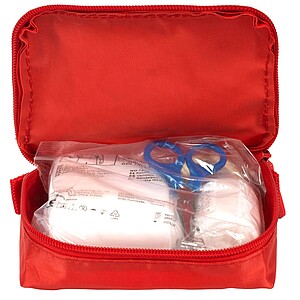 Basic 31-piece First Aid kit, red