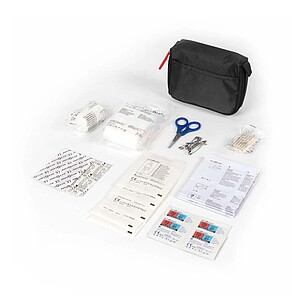 Basic 31-piece First Aid kit, solid black