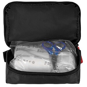 Basic 31-piece First Aid kit, solid black