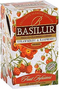 Basilur Fruit Strawberry & Raspberry wrapper 20x1.8g