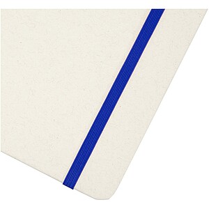 Bass A5 recycled hard cover notebook with lined pages, royal blue