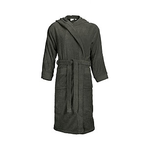 Bathrobe Hooded Anthracite, L/XL, 420 gr/m2