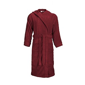 Bathrobe Hooded Burgundy, S/M, 420 gr/m2