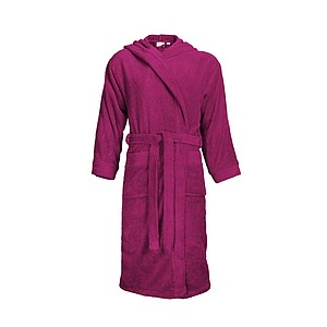 Bathrobe Hooded Magenta, S/M, 420 gr/m2