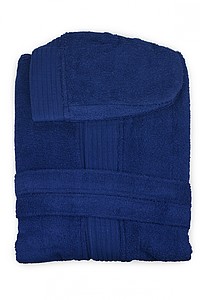 Bathrobe Hooded Navy, S/M, 420 gr/m2