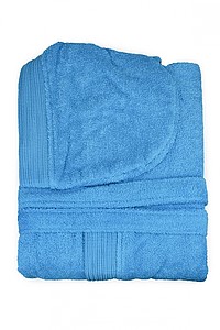 Bathrobe Hooded Turquoise, L/XL, 420 gr/m2