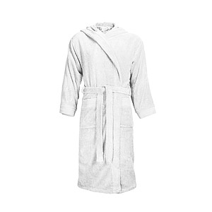 Bathrobe Hooded White, L/XL, 420 gr/m2