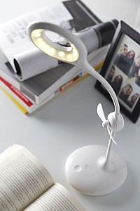 Battery lamp with fan FRESH LIGHT