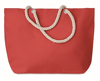 Beach bag with cord handle
