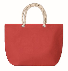 Beach bag with cord handle