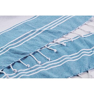 Beach bag with hammam towel, turquoise