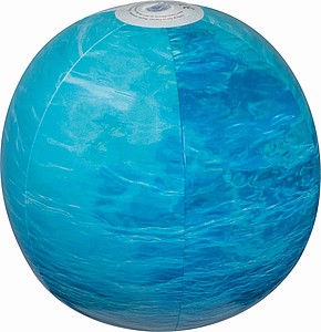 Beach ball in sea look