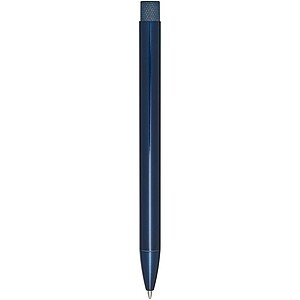 Beatriz recycled brass ballpoint pen (blue ink), blue