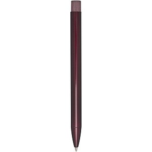 Beatriz recycled brass ballpoint pen (blue ink), burgundy