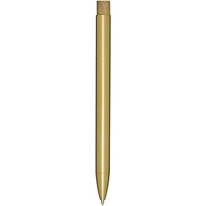 Beatriz recycled brass ballpoint pen (blue ink), gold