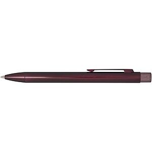 Beatriz recycled brass ballpoint pen, burgundy