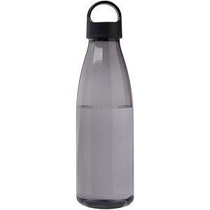 Bergen 800 ml recycled plastic water bottle, solid black