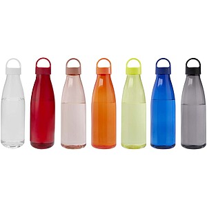 Bergen 800 ml recycled plastic water bottle, transparent clear