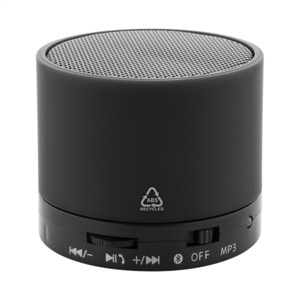 Bezdrátový bluetooth kulatý reproduktor 300mAh, černá