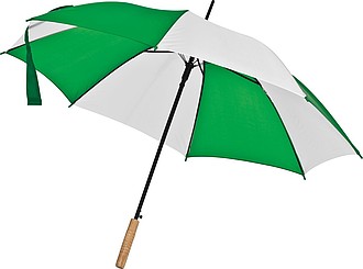 Bicoloured automatic umbrella, green