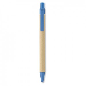 Biodegradable plastic ball pen, blue
