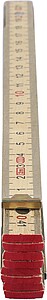 Birchwood foldable ruler Ezio, brown