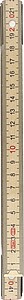 Birchwood foldable ruler Ezio, brown