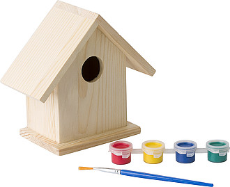 Birdhouse with painting set