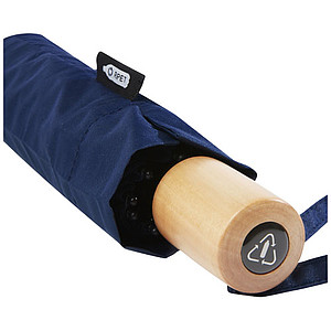 Birgit 21 foldable windproof recycled PET umbrella
