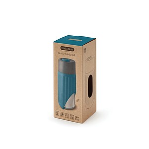 Black+Blum Glass Travel Cup 340ML, turquoise