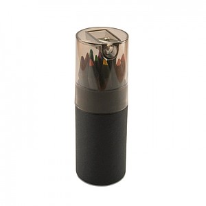 Black colouring pencils, black