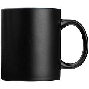 Black mug with colored inside