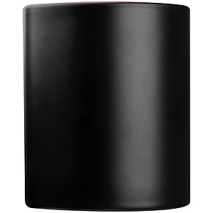 Black mug with colored inside