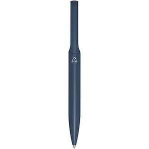 Blanca recycled aluminium ballpoint pen (blue ink), ocean blue