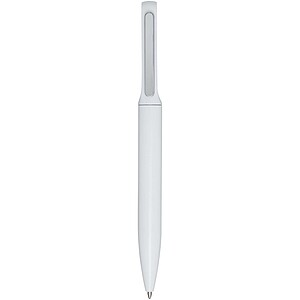 Blanca recycled aluminium ballpoint pen (blue ink), white