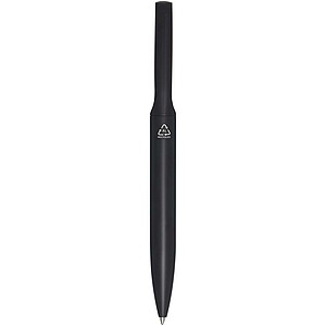 Blanca recycled aluminium ballpoint pen, solid black