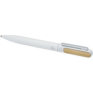 Blanca recycled aluminium ballpoint pen, white