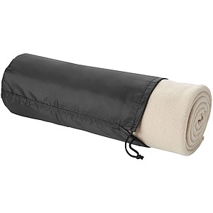 Blanket in pouch - beige