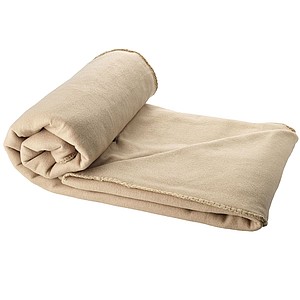 Blanket in pouch - beige