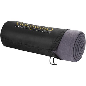 Blanket in pouch - grey