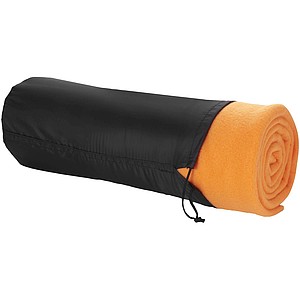 Blanket in pouch - orange