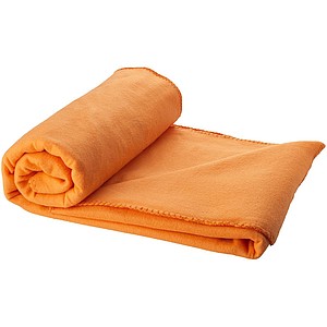 Blanket in pouch - orange