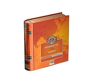 BLUBOK BASILUR Asian Breakfast Tea Book Assorted plech 32 x 1,5 g