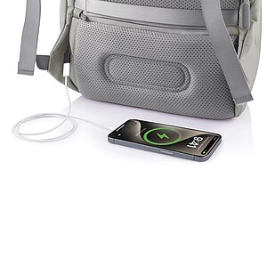 Bobby Soft, anti-theft backpack, grey
